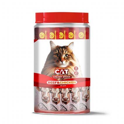 Euro Gold Kedi Ödül Çubuğu Sıvı Dana Tavuk Etli 15 GR 30 ADET | SRC: Barcode: 8681144151715