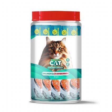 Euro Gold Kedi Ödül Çubuğu Sıvı Somonlu Kızılcıklı 15 GR 30 ADET | SRC: Barcode: 8681144151739