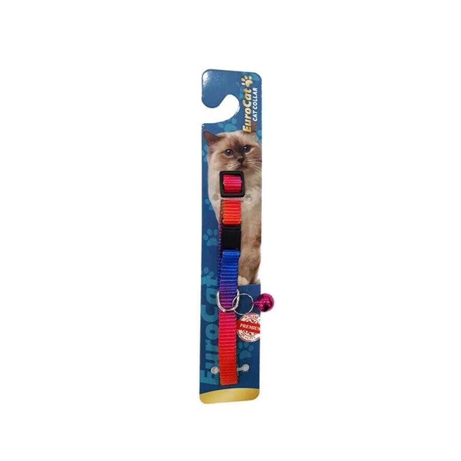 Eurocat Gökkuşağı Renkli Çıngıraklı Kedi Boyun Tasması 10 MM 28 CM | SRC: Barcode: 1678000147057