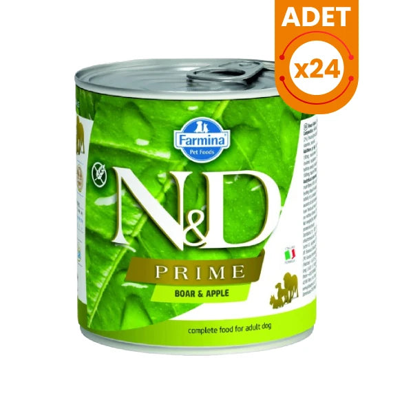 N&D Prime Yaban Domuzu ve Elmalı Konserve Yaş Köpek Maması