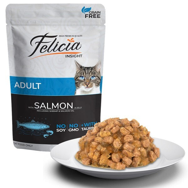Felicia Pouch Somonlu Tahılsız Yetişkin Kedi Konservesi 85 GR TEKLI | SRC: Barcode: 8682631200060