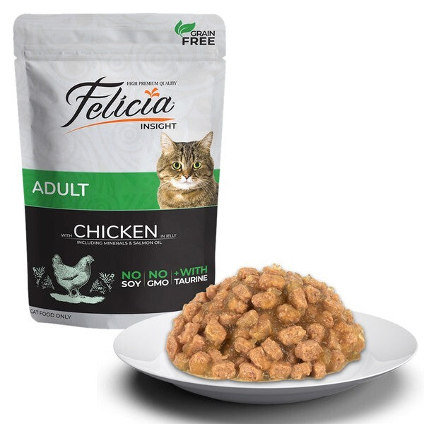 Felicia Pouch Tavuklu Tahılsız Yetişkin Kedi Konservesi 85 GR TEKLI | SRC: Barcode: 8682631200053