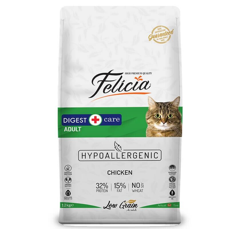 Felicia Tavuklu Ve Hamsili Düşük Tahıllı Yetişkin Kedi Maması 12 KG | SRC: Barcode: 8681299601295