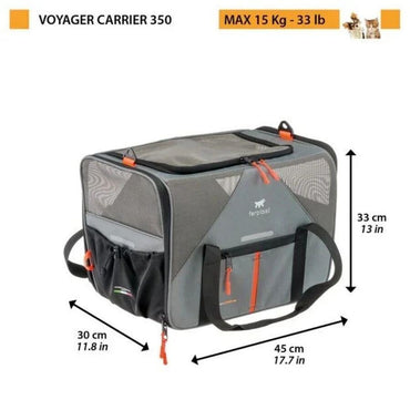 Ferplast Voyager 350 Kedi Ve Köpek Kumaş Taşıma Çantası 45X30X33 CM GRI | SRC: Barcode: 8010690215532