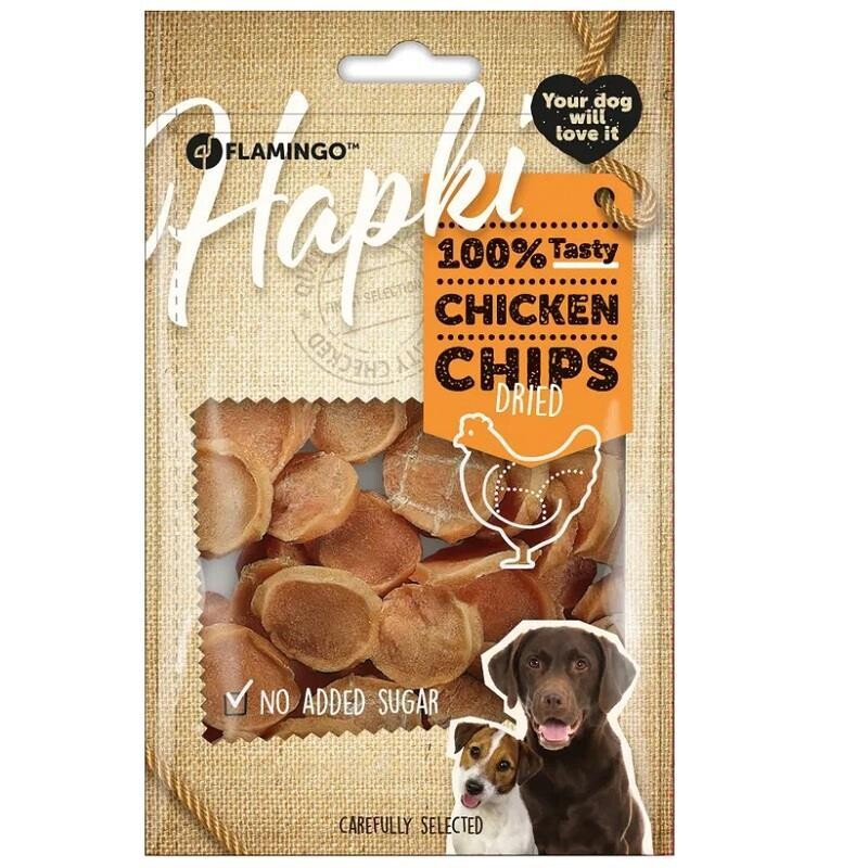 Flamingo Hapki Tavuklu Glutensiz Cips Köpek Ödülü 85 GR | SRC: Barcode: 5400274942955