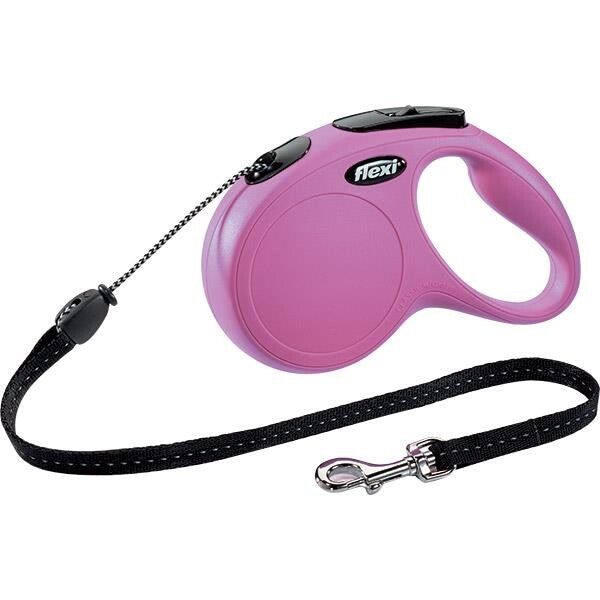 Flexi Black Design Şerit Otomatik Köpek Tasması 5 MT PEMBE LARGE | SRC: Barcode: 4000498034118