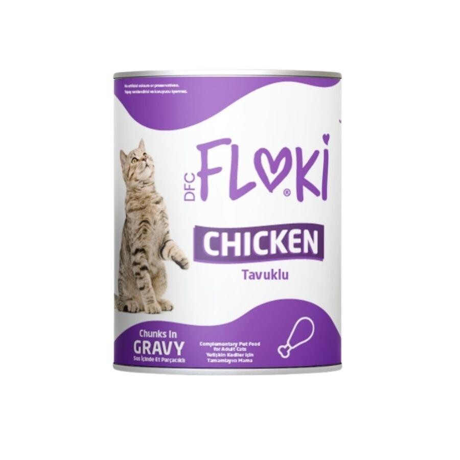 Floki Tavuklu Yetişkin Kedi Konservesi 400 GR | SRC: Barcode: 8680542873465
