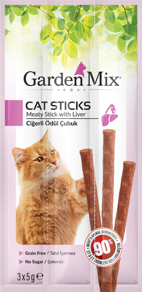 Garden Mix Ciğerli Kedi Stick Ödül 3 X 5 GR | SRC: Barcode: 8681085426408