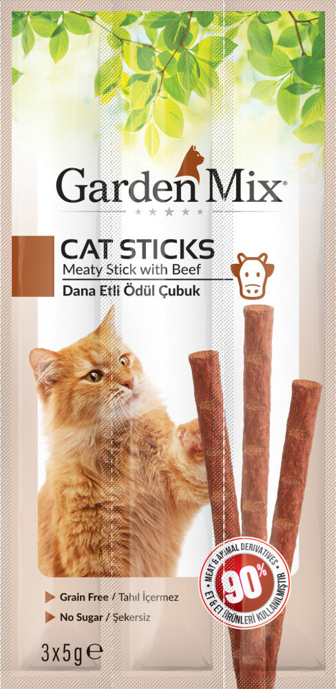 Garden Mix Dana Etli Kedi Stick Ödül 3 X 5 GR | SRC: Barcode: 8681085426378