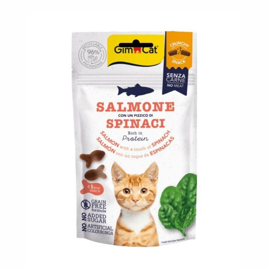 Gimcat Crunchy Somonlu Ve Ispanaklı Kedi Ödül Maması 50 GR | SRC: Barcode: 4002064422343