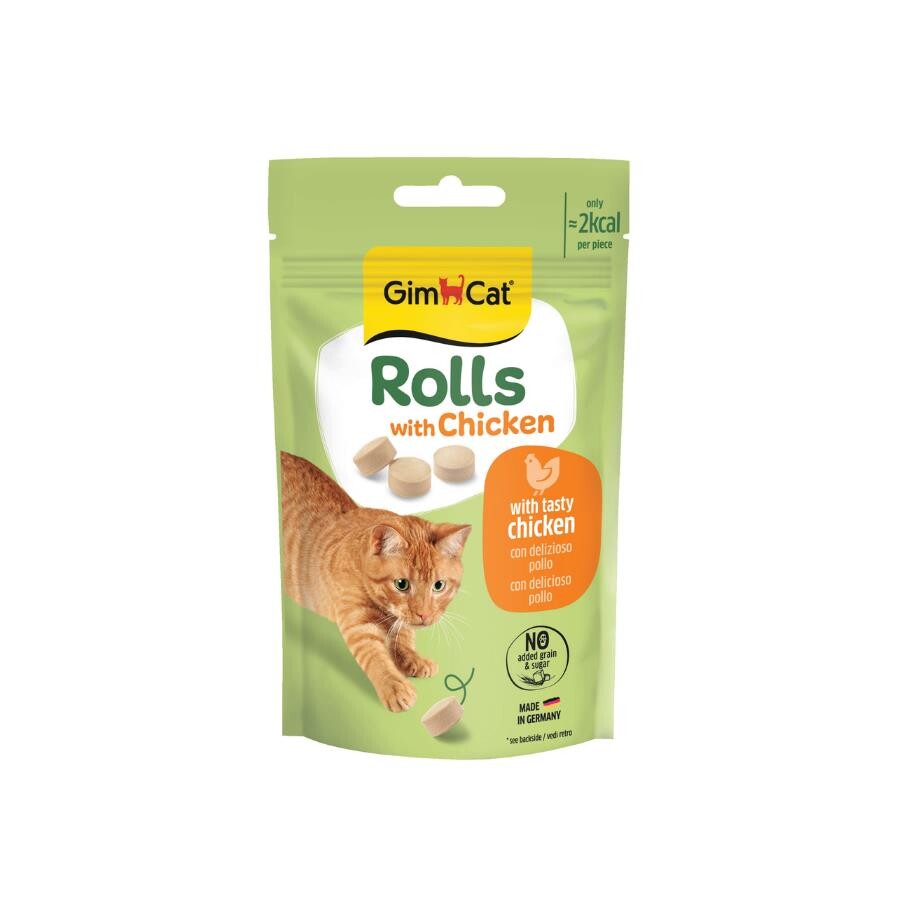 Gimcat Rolls With Chicken Tavuklu Kedi Ödül Tableti 50 GR | SRC: Barcode: 4002064419879