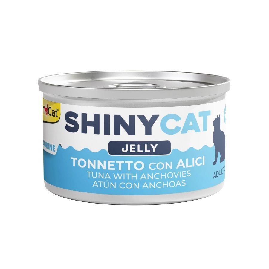 Gimcat Shinycat Sos İçinde Jelly Ançüezli Ton Balığı Yetişkin Kedi Konserve Maması 70 GR | SRC: Barcode: 4002064416755