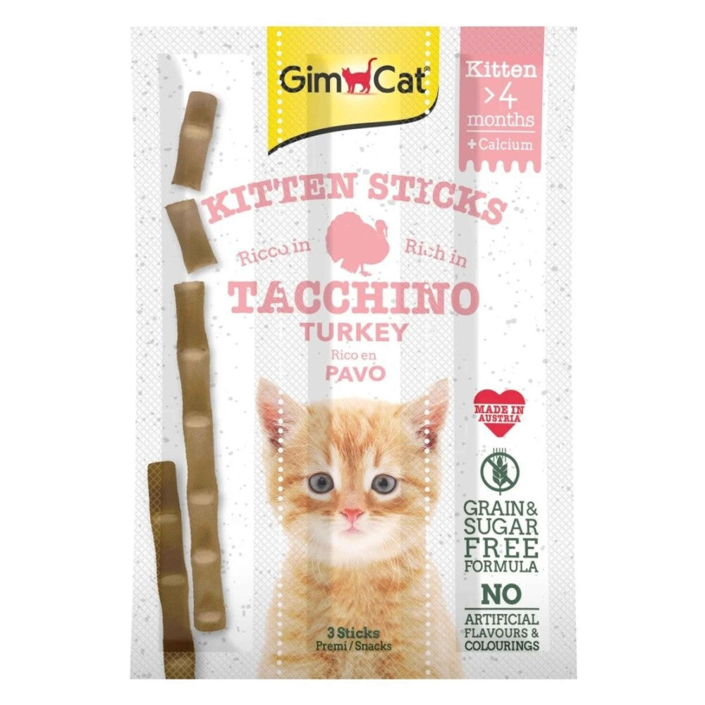 Gimcat Sticks Kitten Hindili Mayali Yavru Kedi Ödül Çubuklari 3 X 3 GR | SRC: Barcode: 4002064420448