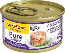 Gimdog Pure Delight Parça Tavuklu Ve Ton Balıklı Yetişkin Köpek Maması 85 GR | SRC: Barcode: 4002064513027