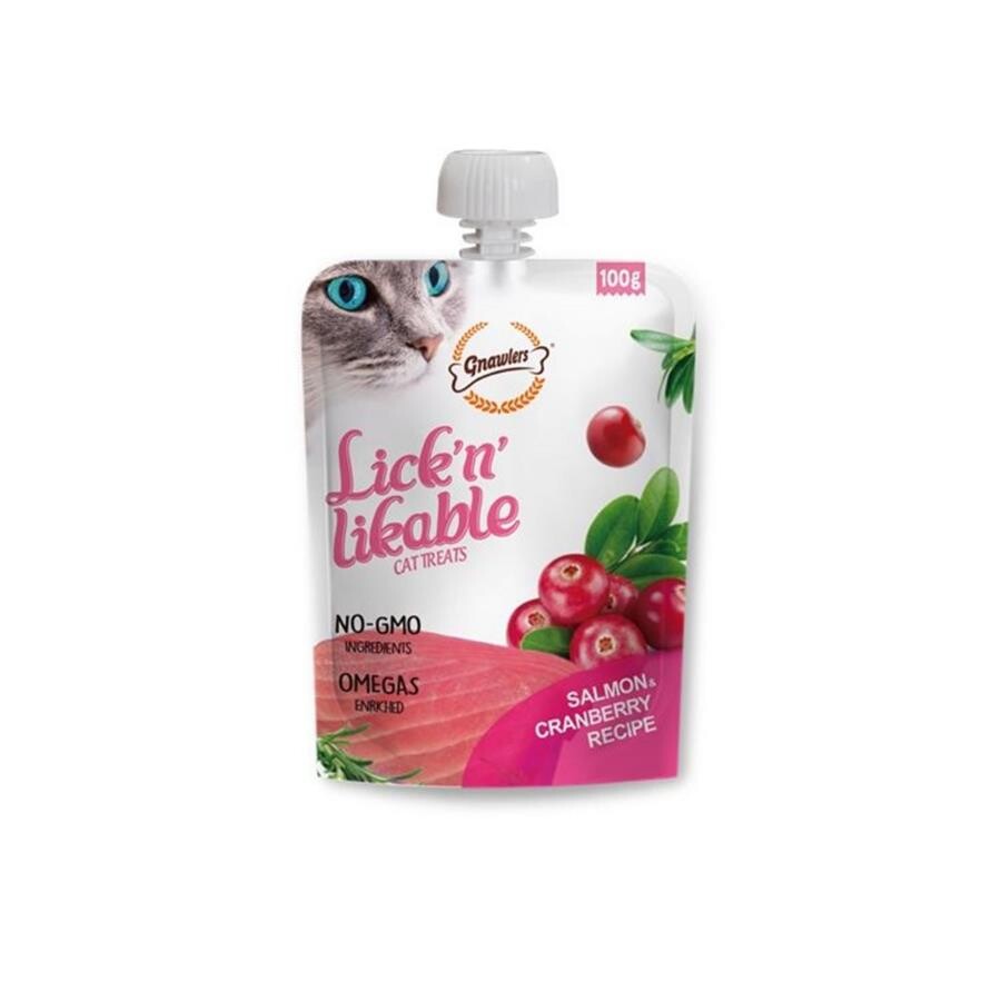 Gnawlers Somon Ve Kızılcıklı Krema Kedi Ödül Maması 100GR | SRC: Barcode: 6942133312183