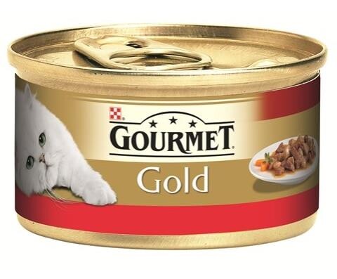 Gourmet Gold Parça Sığır Etli Soslu Yetişkin Kedi Konservesi 85 GR 24 ADET | SRC: Barcode: 7613036365291