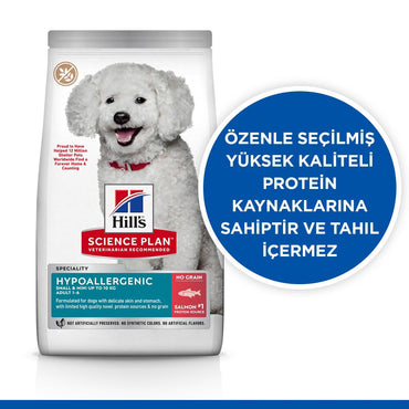Hill's Science Plan Hipoalerjenik Yetişkin Küçük Ve Mini Irk Somonlu Köpek Maması 1.5 KG | SRC: Barcode: 052742060903