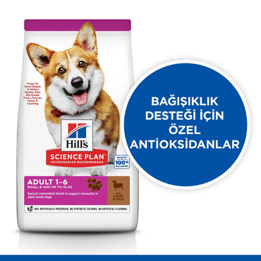 Hill's Science Plan Yetişkin Küçük Ve Mini Irk Kuzulu Ve Pirinçli Köpek Maması 6 KG | SRC: Barcode: 052742025391
