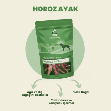 Horoz Ayak Çiğnemelik Köpek Ödül Maması