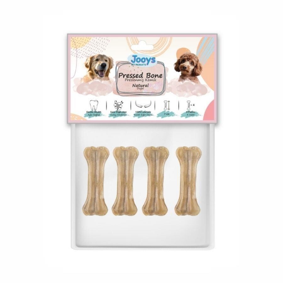 Jooys Naturel Pres Köpek Ödül Kemiği 7 CM 4'LÜ | SRC: Barcode: 8683434453592