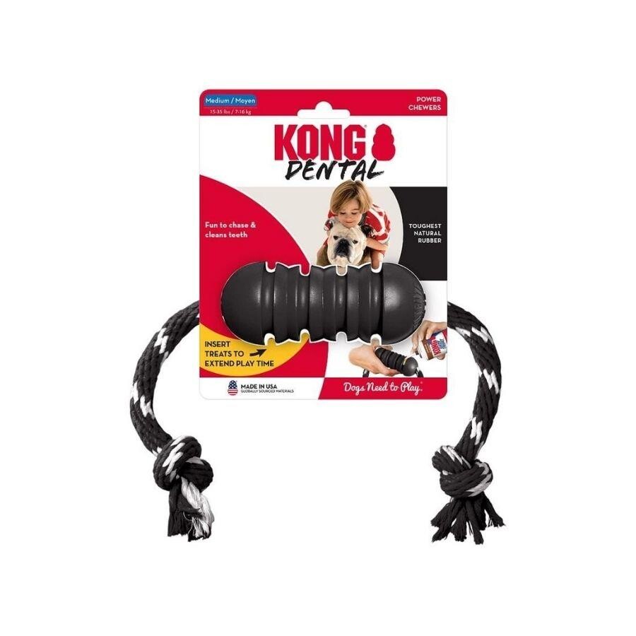Kong Extreme Dental Diş Temizliği Sağlayan İp Sallantılı Köpek Oyuncağı Ultra Sert M | SRC: Barcode: 0035585356419