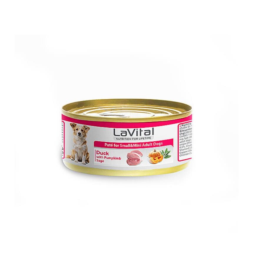 Lavital Ördekli Bal Kabaklı Ve Ada Çaylı Küçük Irk Yetişkin Köpek Konservesi 85 GR | SRC: Barcode: 8681612753588
