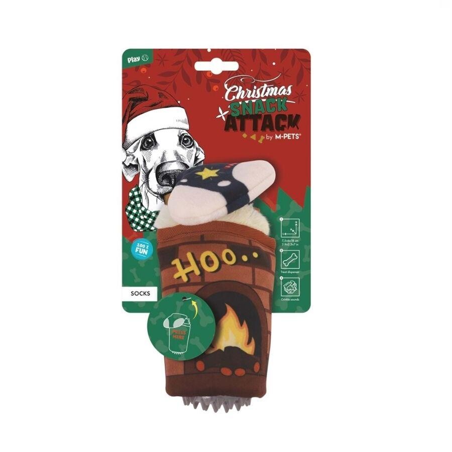 M-pets Christmas Ödül Hazneli Çorap Peluş Köpek Oyuncağı | SRC: Barcode: 6953182749066