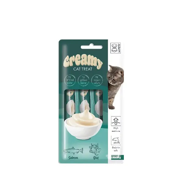 M-pets Creamy Somonlu Ve Biftekli Krema Kedi Ödülü 4X15 GR | SRC: Barcode: 6953182743279