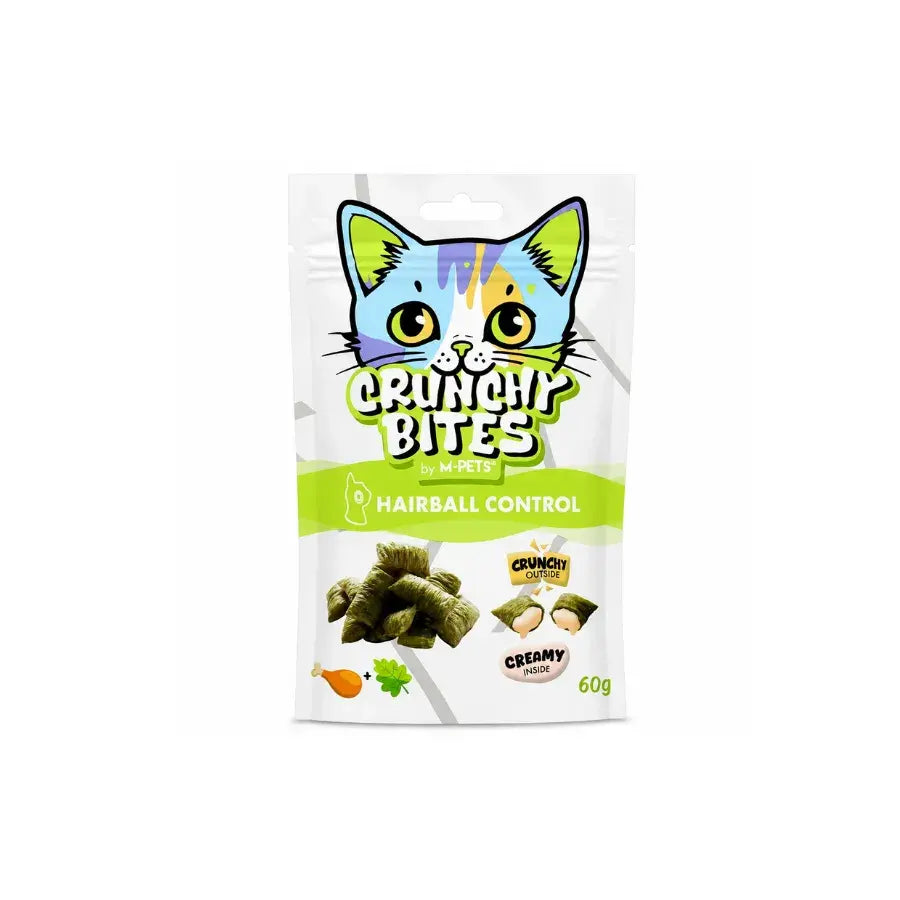 M-pets Crunchy Bites Haırball Control Tüy Yumağı Kontrolü Destekleyen Kedi Ödülü 60 GR | SRC: Barcode: 6953182774266