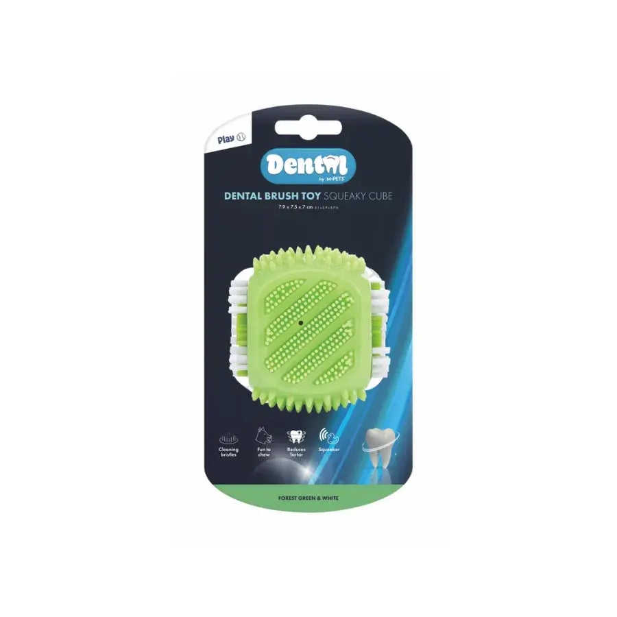 M-pets Dental Squeaky Cube Diş Fırçalı Köpek Oyuncağı | SRC: Barcode: 6953182775102