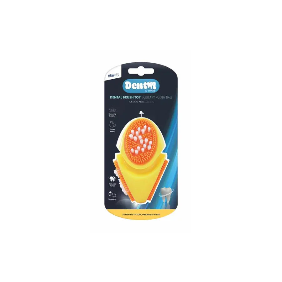 M-pets Dental Squeaky Ruby Ball Diş Fırçalı Köpek Oyuncağı | SRC: Barcode: 6953182775126