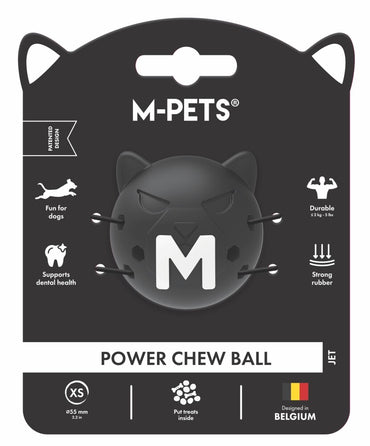 M-pets Power Chew Ball Kauçuk Top Köpek Oyuncağı SIYAH XS | SRC: Barcode: 6953182777281