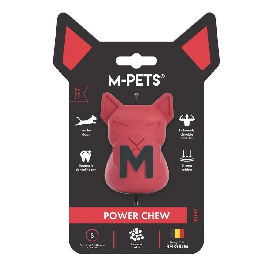 M-pets Power Chew Kauçuk Köpek Ödül Oyuncağı Ruby S | SRC: Barcode: 6953182774587