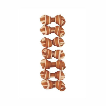 M-pets Trusty Biftekli Ve Tatlı Patatesli Düğüm Köpek Ödül Kemiği 140 GR 6.5 CM 7'LI | SRC: Barcode: 6953182757085