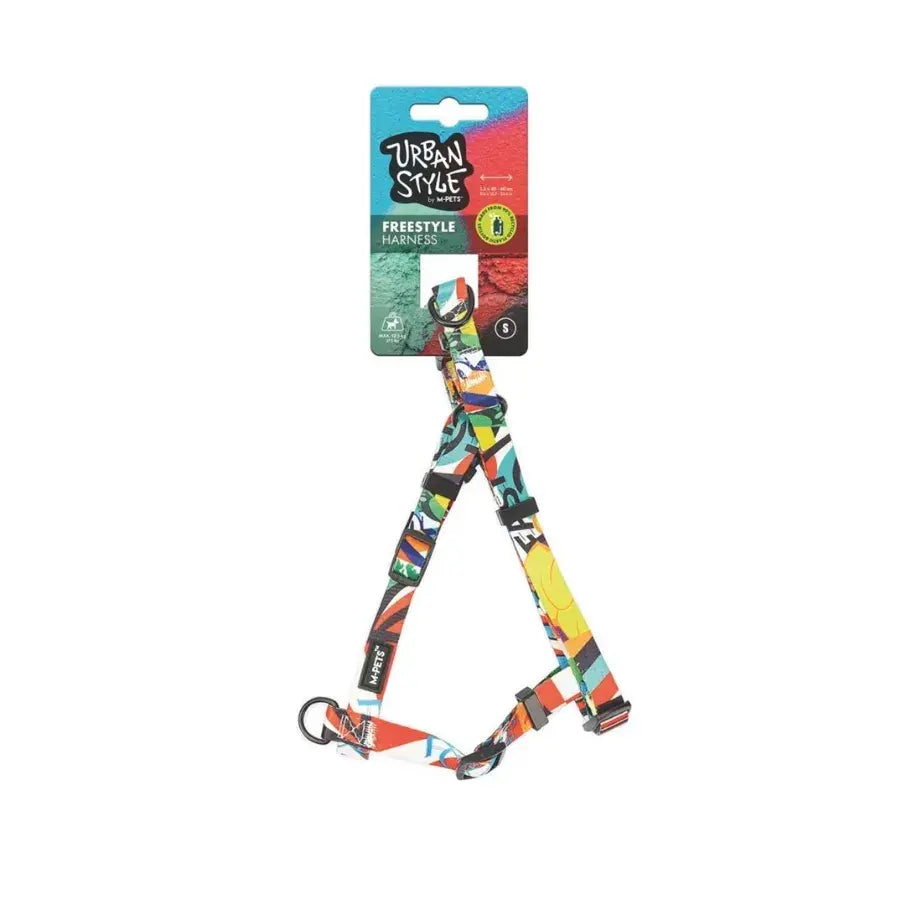 M-pets Urban Style Freestyle Renkli Köpek Göğüs Tasması S | SRC: Barcode: 6953182731917