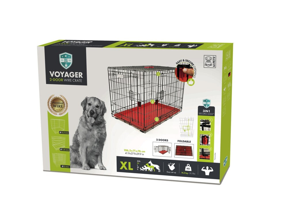 M-pets Voyager İki Kapılı Köpek Kafesi 106x71x76 XL | SRC: Barcode: 6953182730781