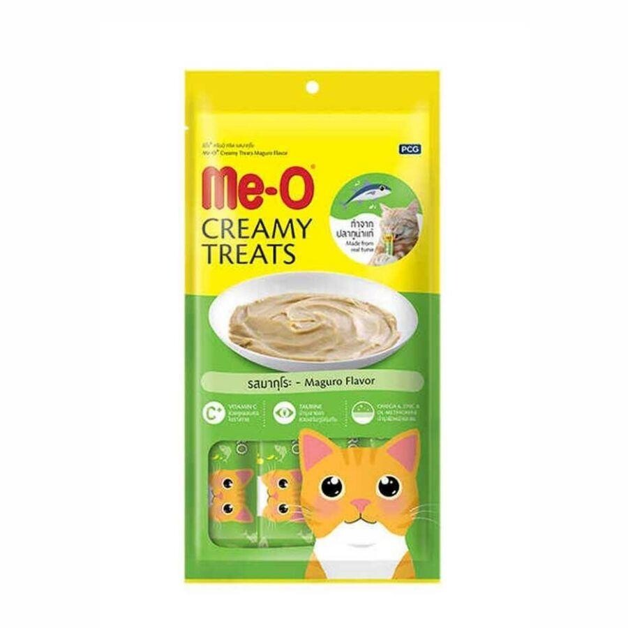 Me-o Creamy Yüzgeçli Orkinos Balıklı Yetişkin Kedi Ödülü MAVI 4X15 GR | SRC: Barcode: 8850477018600