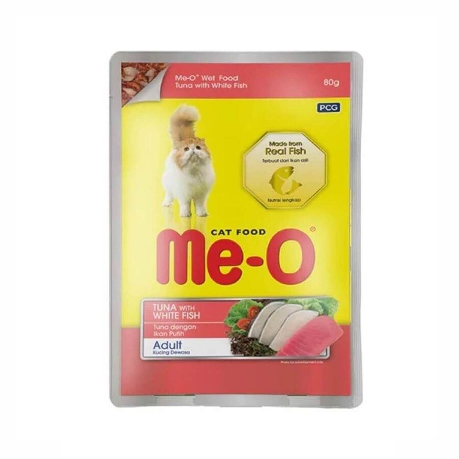 Me-o Pouch Ton Balıklı Ve Alabalıklı Yetişkin Kedi Konservesi 80 GR | SRC: Barcode: 8850477017245