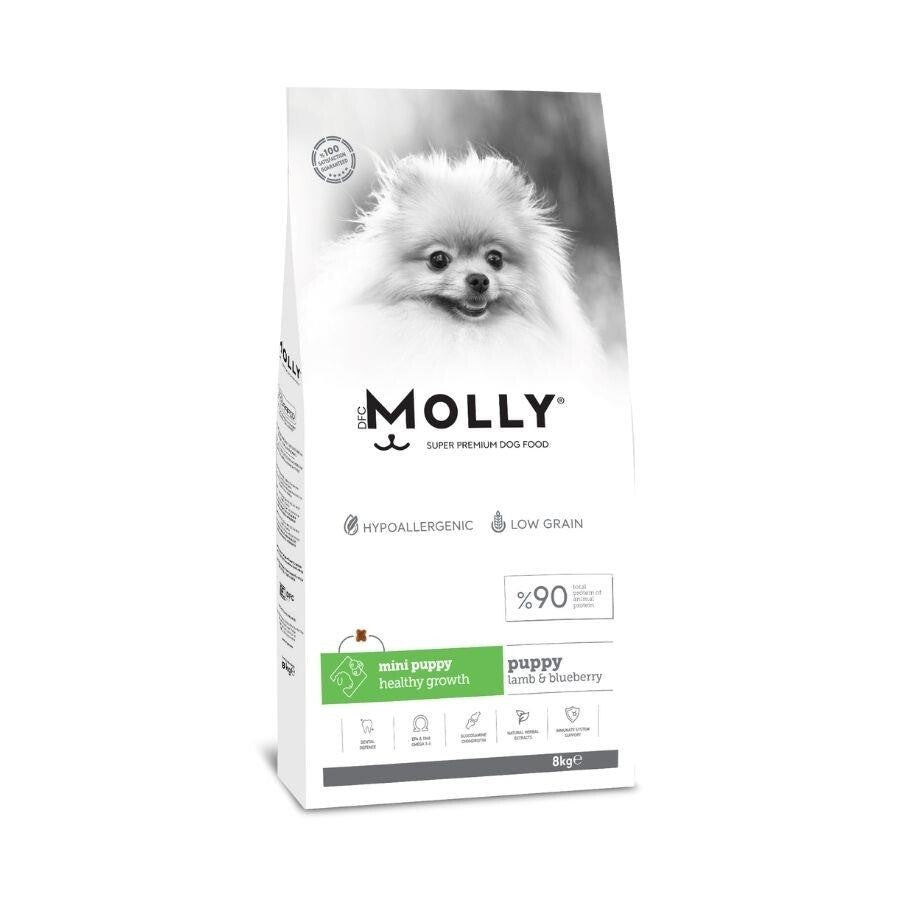 Molly Düşük Tahıllı Hypoallergenic Kuzulu Ve Yaban Mersinli Küçük Irk Yavru Köpek Maması 8 KG | SRC: Barcode: 8680542870969