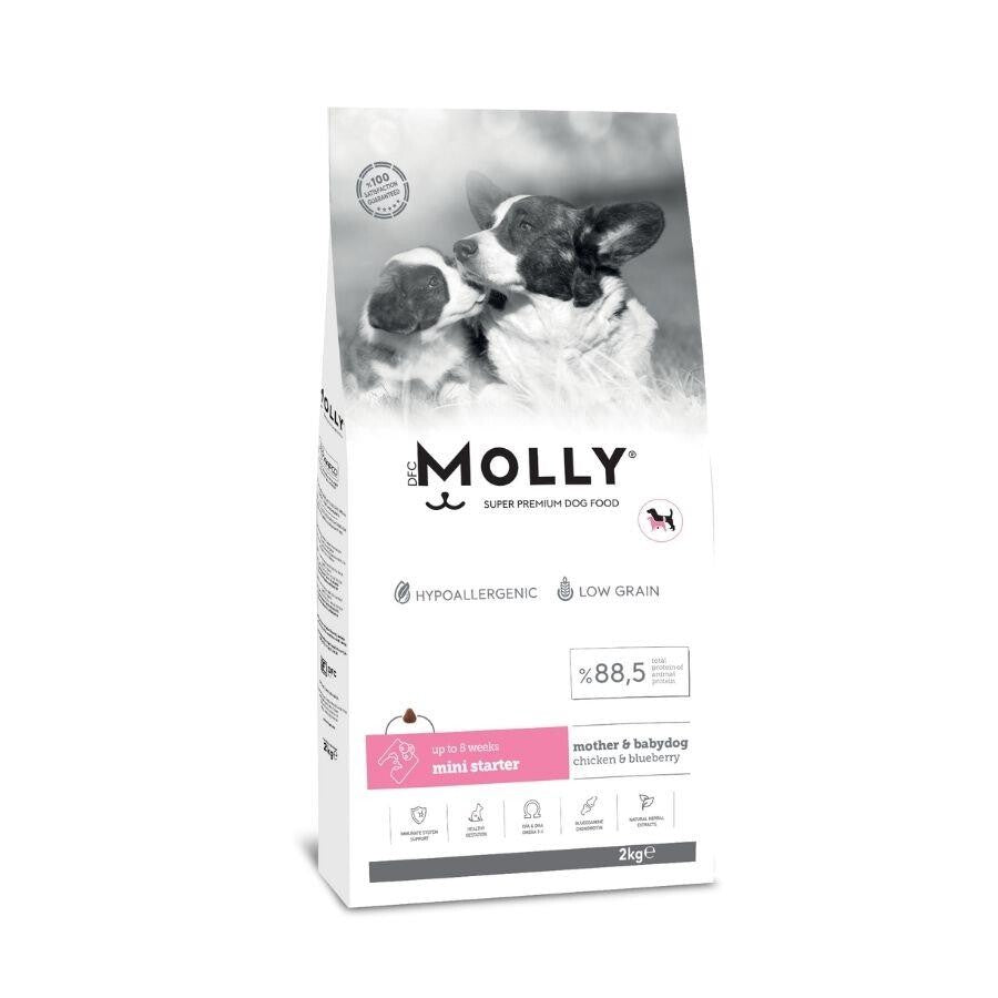 Molly Düşük Tahıllı Hypoallergenic Tavuklu Ve Yaban Mersinli Küçük Irk Anne Ve Yavru Köpek Maması 2 KG | SRC: Barcode: 8680542870686