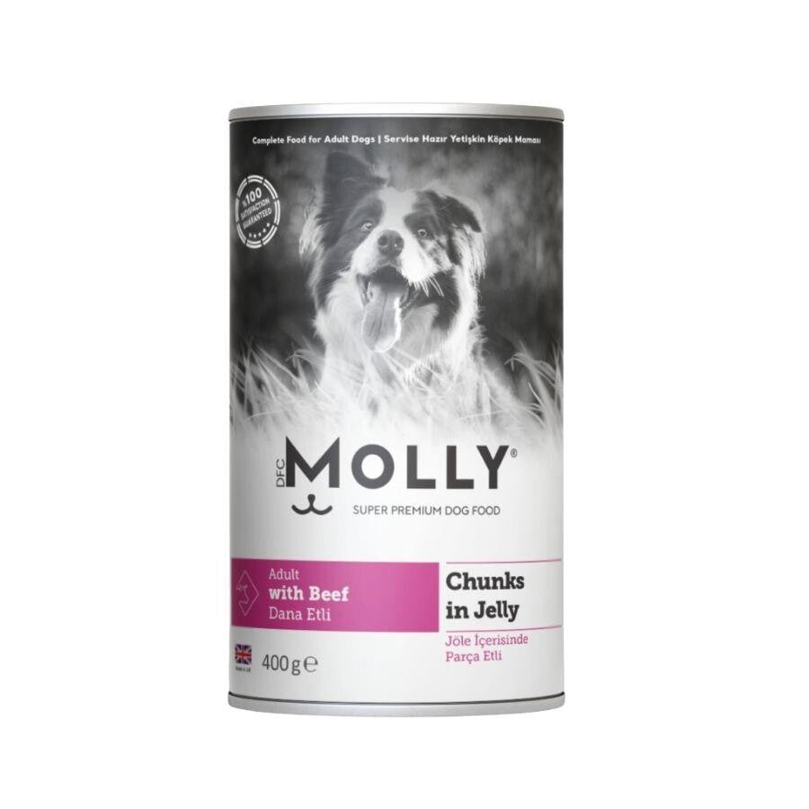Molly Jöle İçinde Parça Biftekli Yetişkin Köpek Konservesi 400GR | SRC: Barcode: 8680542870952