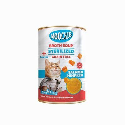 Moochie Kısırlaştırılmış Kediler İçin Somonlu Ve Balkabaklı Kedi Çorbası 135 ML | SRC: Barcode: 8859710205708