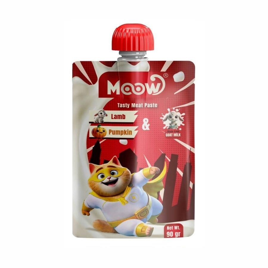 Moow Taze Kuzulu Balkabaklı Ve Keçi Sütlü Kedi Et Ezmesi 90 GR | SRC: Barcode: 8684862800323