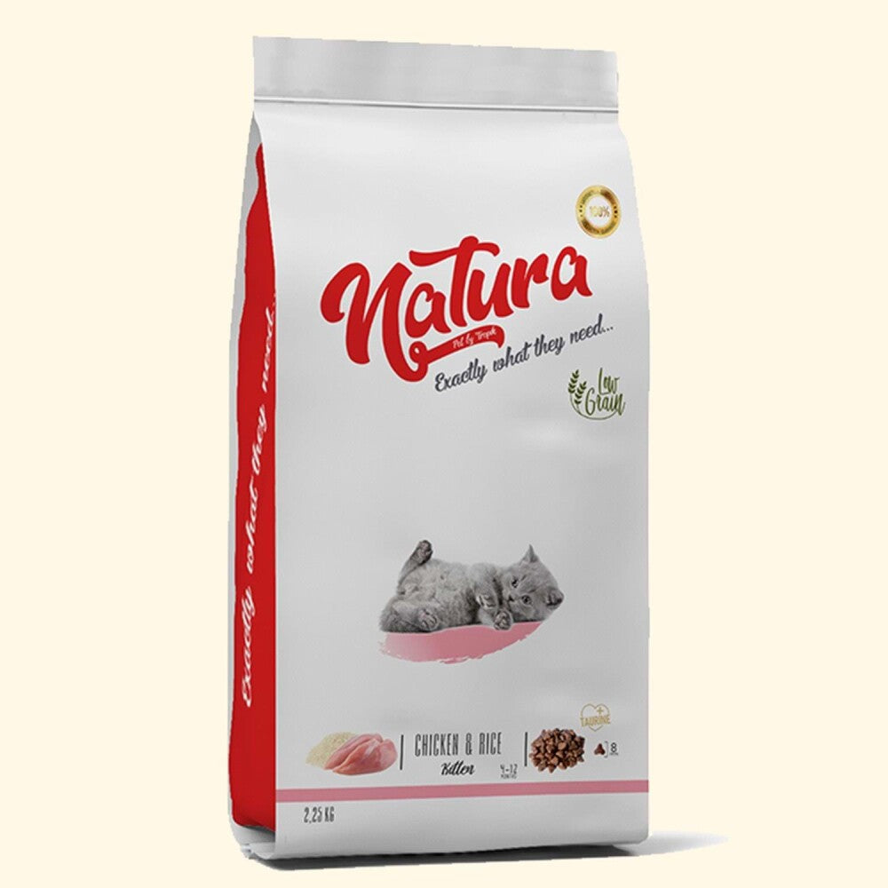Natura Düşük Tahıllı Tavuklu Yavru Kedi Maması 2 KG | SRC: Barcode: 8682315520019