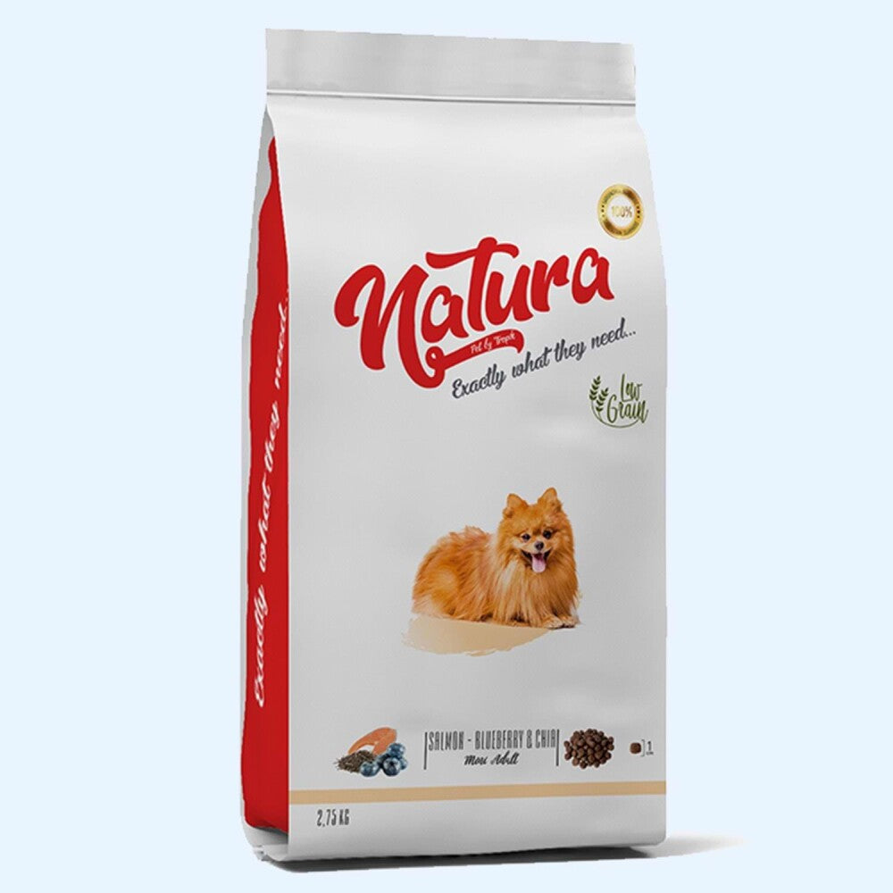 Natura Premium Somonlu Çia Tohumlu Küçük Irk Yetişkin Köpek Maması 2.75 KG | SRC: Barcode: 8682315520156