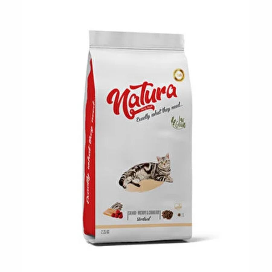 Natura Premium Tavuklu Hindili Yaban Mersinli Düşük Tahıllı Kısırlaştırılmış Yetişkin Kedi Maması 2 KG | SRC: Barcode: 8682315520088