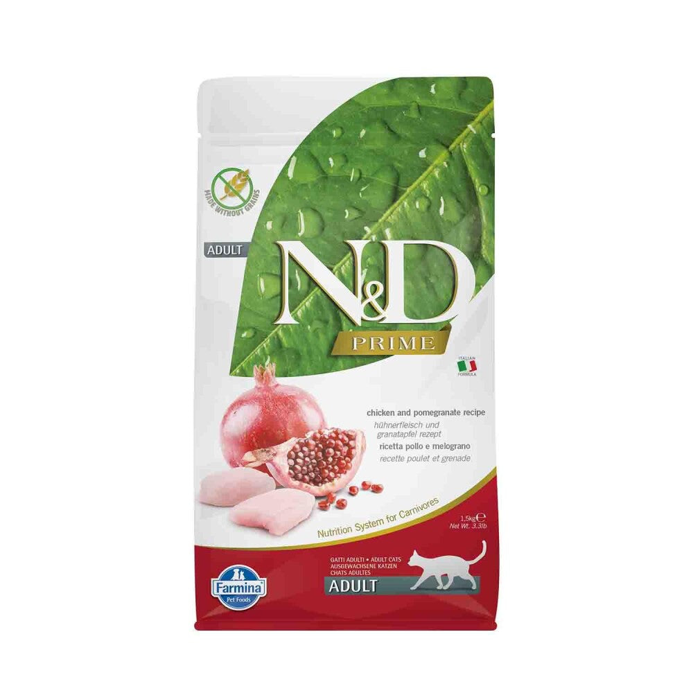 N&d Tahılsız Tavuklu Narlı Yetişkin Kedi Maması 1.5 KG | SRC: Barcode: 8010276021021