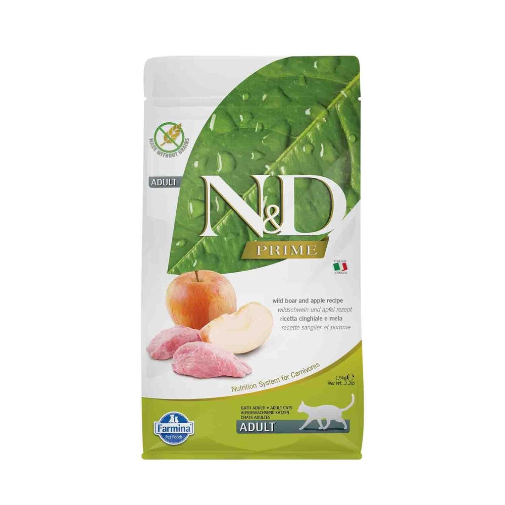 N&d Tahılsız Yaban Domuzlu Elmalı Kedi Maması 1.5 KG | SRC: Barcode: 8010276021083
