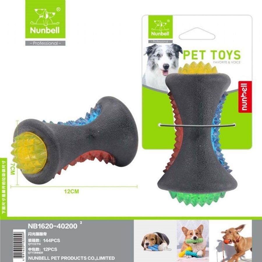 Nunbell Plastik Işıklı Kemik Köpek Oyuncağı 12 CM | SRC: Barcode: 6927053031048