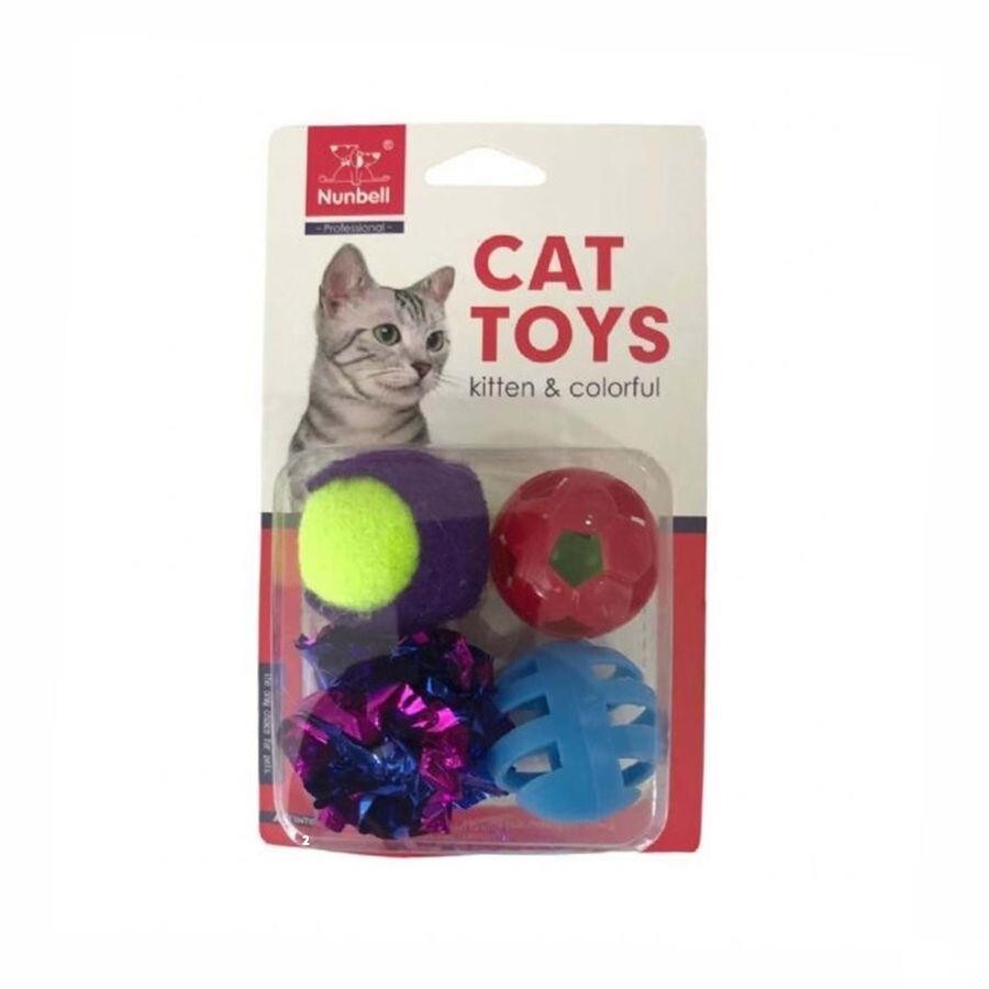 Nunbell Top Kedi Oyuncağı 4'LÜ | SRC: Barcode: 6927052060698